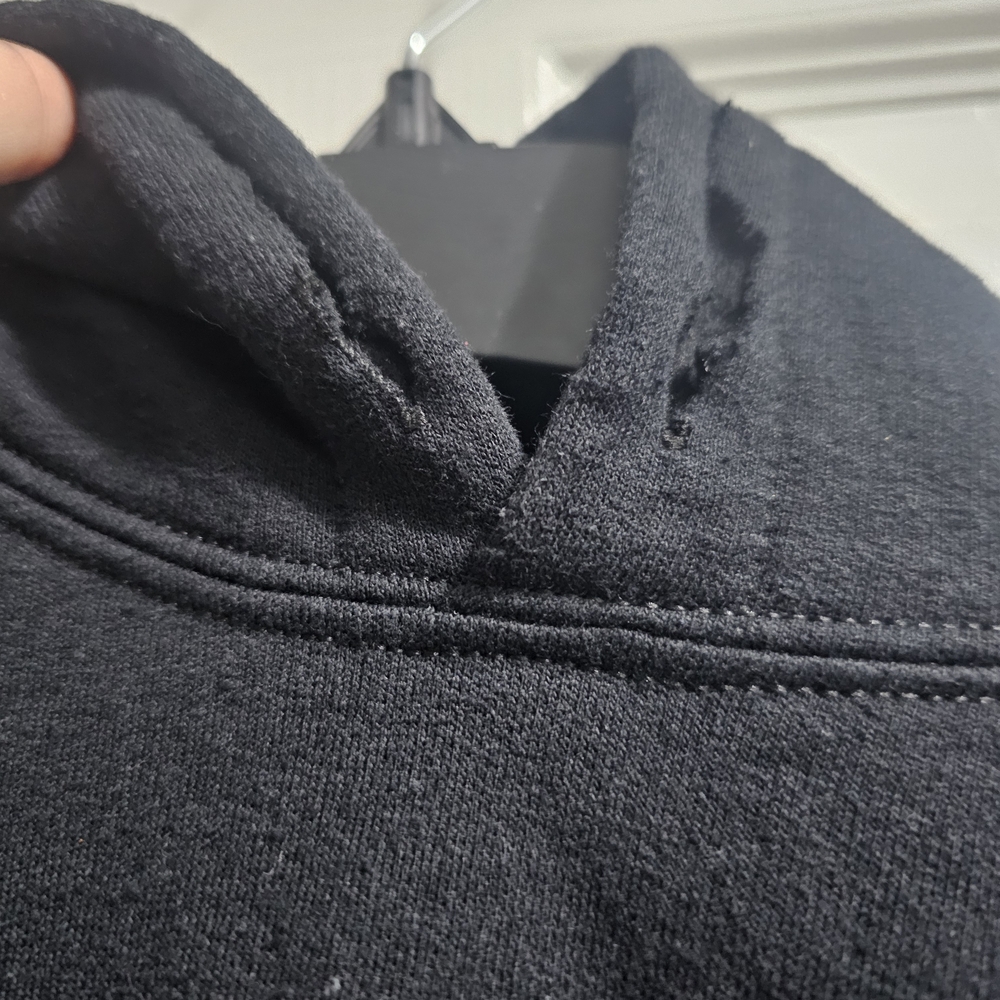 Stranger Things Black Hoodie with Red Logo - Picture 2 of 2